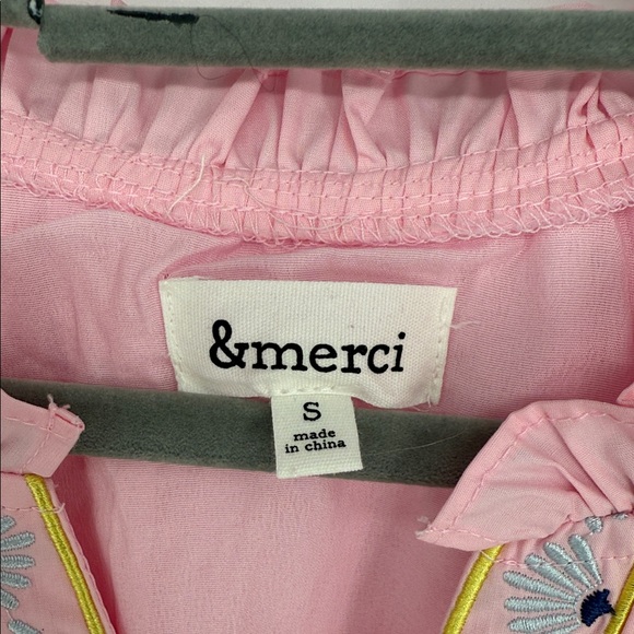 NWOT &merci Pink Floral Embroidered Dress size S - Picture 4 of 10